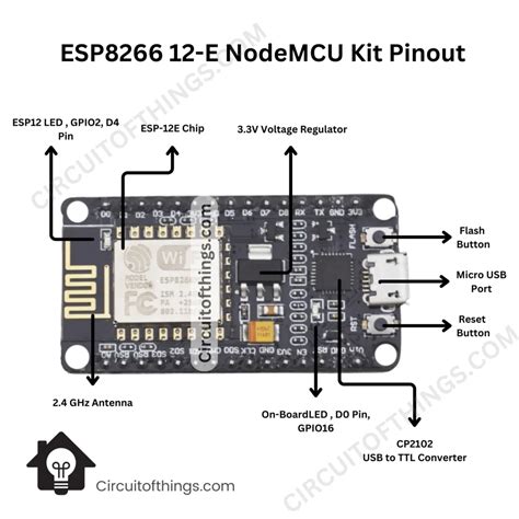 Esp8266 Nodemcu Pinout A Comprehensive Guide For Beginners Circuit