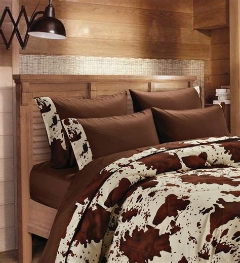 Rodeo Cow Print Microfiber Bed Sheets Western Decor 2 Lakes Western Bedding King Sheet Sets