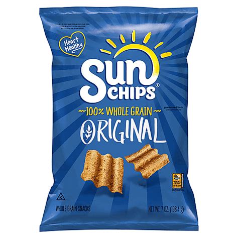 Sunchips Whole Grain Snacks Original 7 Oz Vegetable Sun Fresh