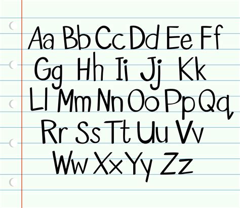 Handwriting English Alphabet In Upper And Lower Cases 447489 Download