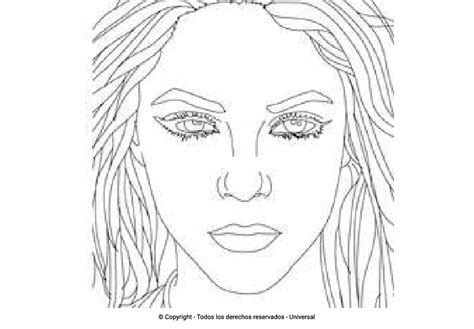 Los Mejores Dibujos De Shakira Para Colorear
