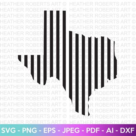 Texas Vertical Stripe Pattern Design Svg Texas Svg Texas Etsy