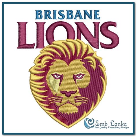See more ideas about brisbane, lions, afl. Brisbane Lions Football Club Logo Embroidery Design | Emblanka