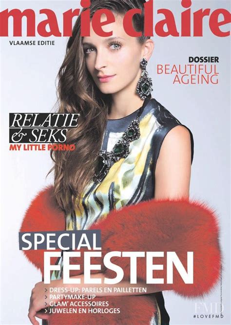 Cover Of Marie Claire Belgium With Jozefien Van Bosstraeten December 2012 Id 19131 Magazines