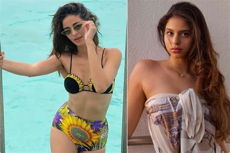 Suhana Khan Is All Hearts For Ananya Pandays Stunning Bikini Pic