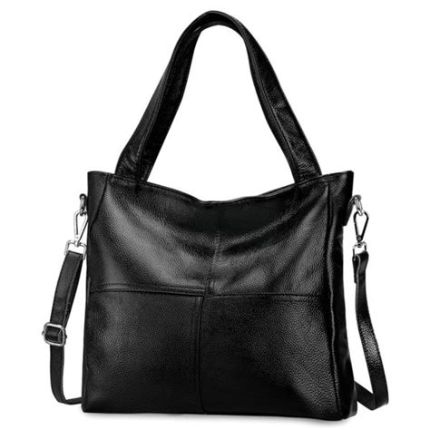 S Zone Womens Genuine Leather Large Tote Handbag Shoulder Crossbody