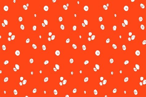Free Vector Hand Drawn Red Polka Dot Background