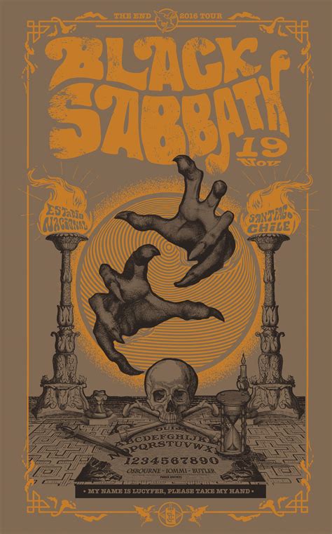 Black Sabbath Ouija Poster Retro Poster Klassische Musikposter Band
