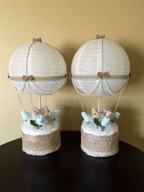 Hot Air Balloon Baby Shower Table Centerpiece By Justbabyboutique