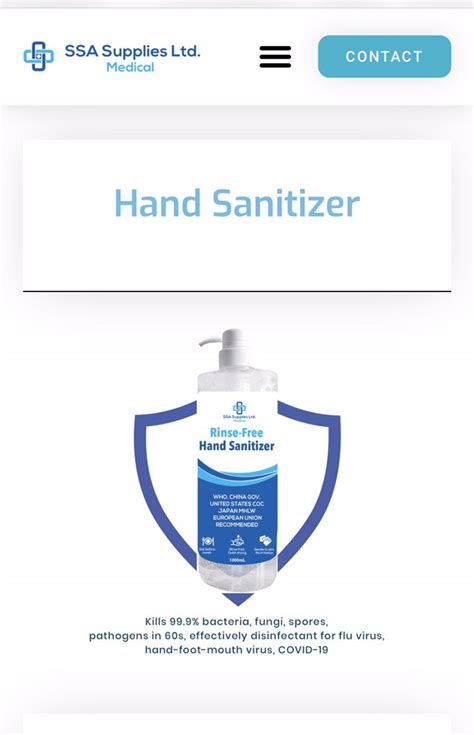 Ssa Supplies Ltd Medical On Twitter Rinse Free Hand Sanitizer Gel