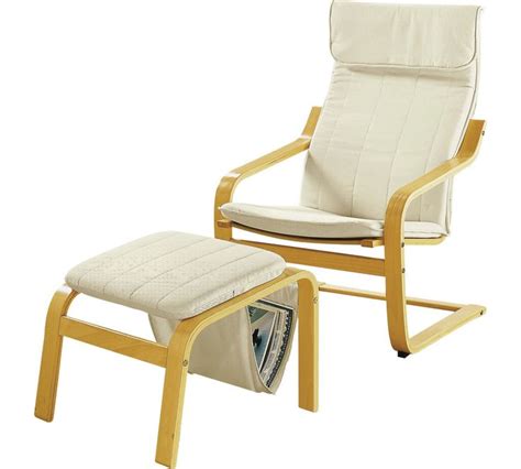Buy Argos Home Bentwood High Back Chair & Footstool - Natural