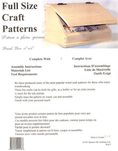 The free woodworking plans and projects resource since 1998. Woodwork Plans For Bread Box PDF Plans