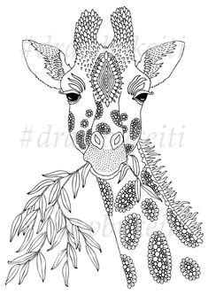 Kids n funde 57 ausmalbilder von mandala tiere. ausmalbild Giraffe zum Ausmalen | Ausmalbilder, Giraffe, Malvorlagen tiere