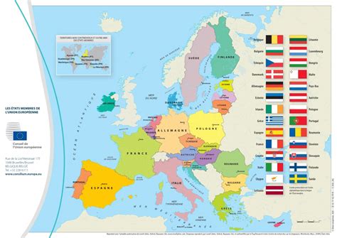 Carte De Lunion Européenne