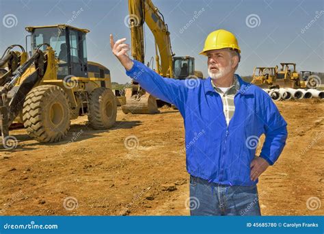 Foreman On Construction Site Stock Photo Image Of Color Beard 45685780