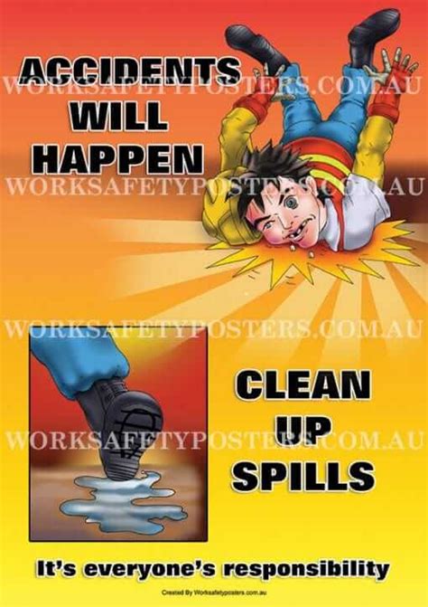 Slips Trips And Falls Safety Poster Safety Posters Australia
