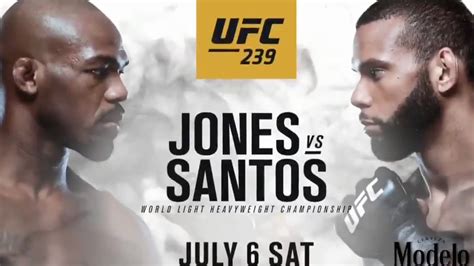 Jones has an ego so he likes santos fought 4 rounds with a torn acl, and walks out the ring. UFC 239: Media Day Faceoffs - #WHOATV