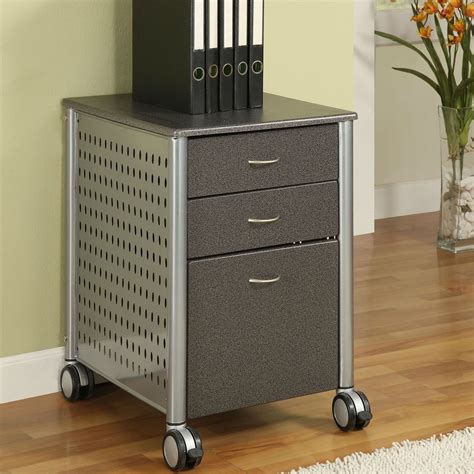 Mobile Filing Cabinet And Printer Stand With 3 Drawers Printer Stand