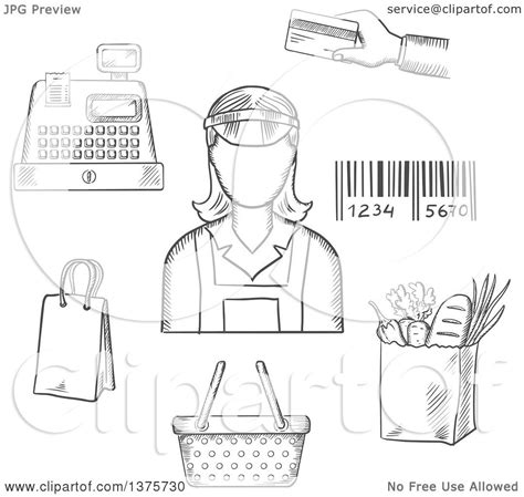 So if you travel with luggage often — especially if you tend to stay loyal to one or. Clipart of a Grayscale Sketched Bag, Cash Register, Credit Card, Payment, Bar Code and Groceries ...