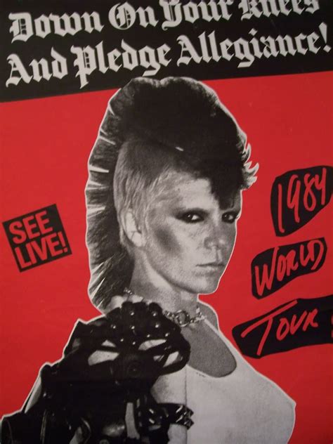 Wendy O Williams The Plasmatics Poster Boys Post Punk Concert