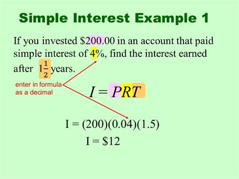 Calculating Simple And Compound Interest