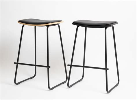 Minimalist bar stool black 67cm – green with envy nz