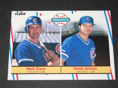 Mark eugene grace (born june 28, 1964) is a former major league baseball (mlb) first baseman who spent 16 seasons with the chicago cubs and arizona diamondbacks of the national league (nl). Mark Grace 1988 Fleer Rookie Card - Baseball & Football Cards