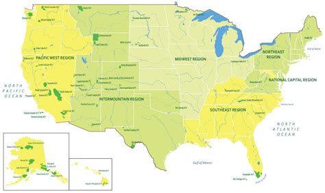 Ot En Regenerace Teta Us National Parks Map Nik U Itel Dopis