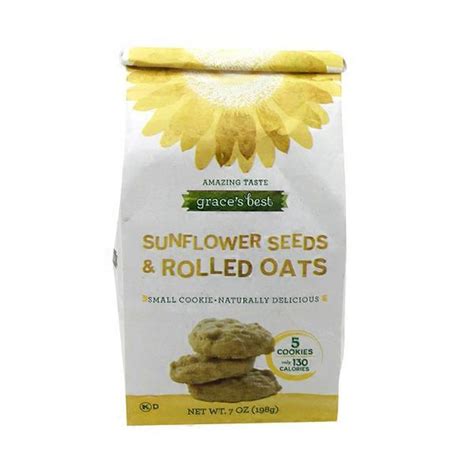 Graces Best Sunflower Seeds Rolled Oats Cookies Oz Instacart