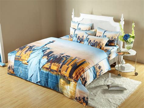 Check spelling or type a new query. Statue of Liberty, NYC City Themed King Size Bedding Duvet ...