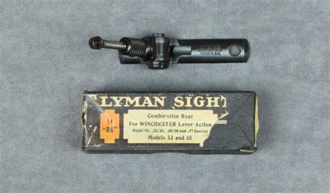 Lyman Adjustable Tang Sight In Original Factory Box In Like New