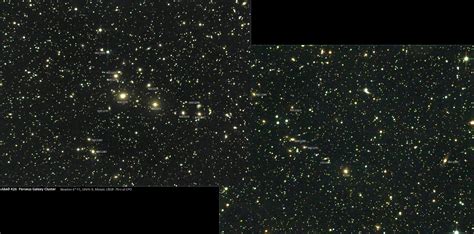 Abell 426 Perseus Galaxienhaufen Zentraler Teil Spektrum Der