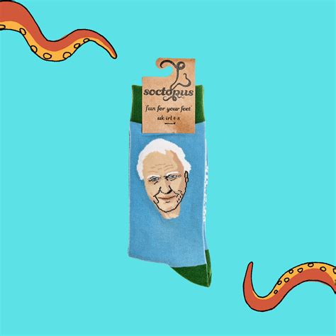 Sir David Attenborough Socks - Soctopus