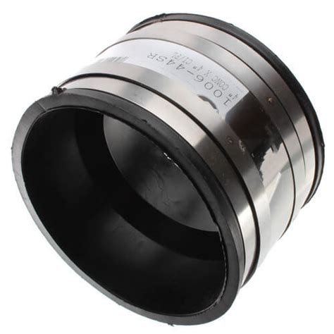 Connecting cast iron to pvc pipe is a common problem with a simple solution. 1006-44SR - Fernco 1006-44SR - 4" x 4" Shear Ring Coupling ...