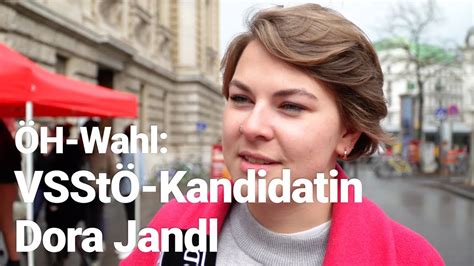 Auf studienvertretungsebene stehen personen zur wahl, hier kannst du 5 wählen. ÖH-Wahl 2019: VSStÖ-Kandidatin Dora Jandl - YouTube