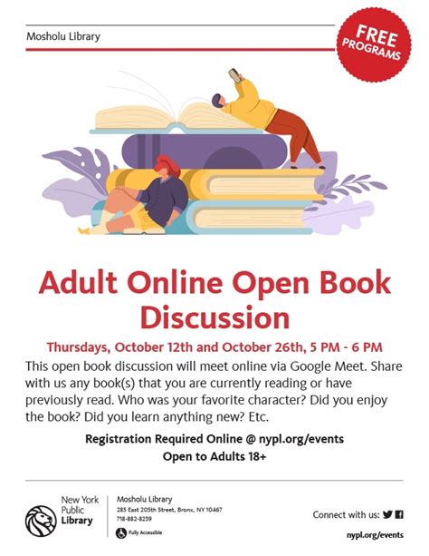 Online Open Book Discussion The New York Public Library