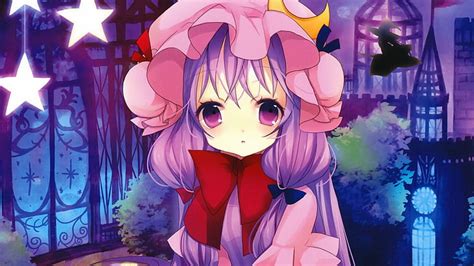 Anime Touhou Conocimiento De Pachulí Fondo De Pantalla Hd