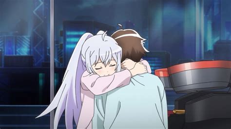 Isla Hugging Tsukasa Plastic Memories Anime Anime Wall Art