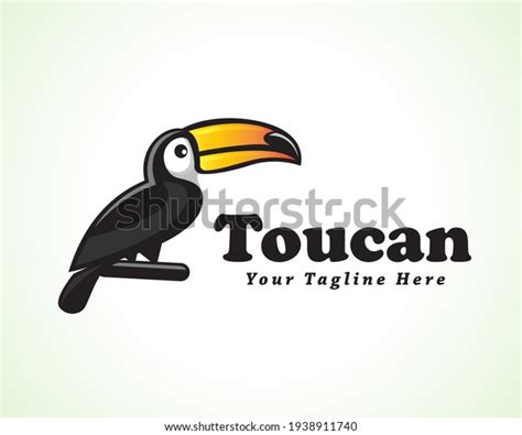 Toucan Bird Sit Branch Logo Symbol Stock Vector Royalty Free