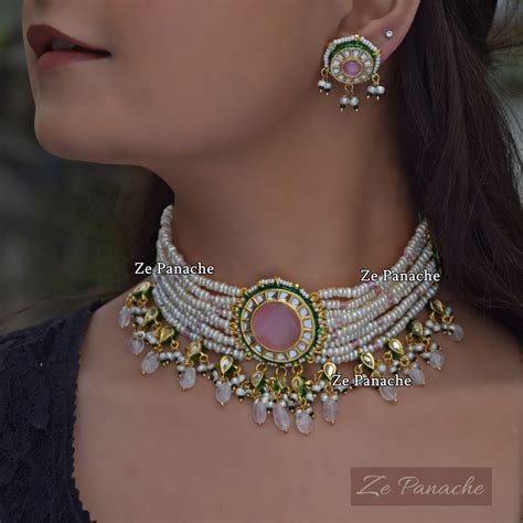 Shamsa Pink Choker Zepanache