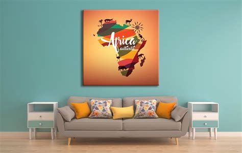 Africa Map Decor Africa Travel Map Africa Map Wall Art Etsy