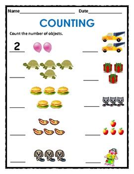 Numbers 1 to 10 are included. Counting 1 to 5 & 1 to 10 with Animals, Objects, Shapes ...