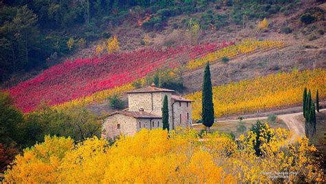 Tuscany Italy Autumn Landscape Autumn Landscapes Nature Fields