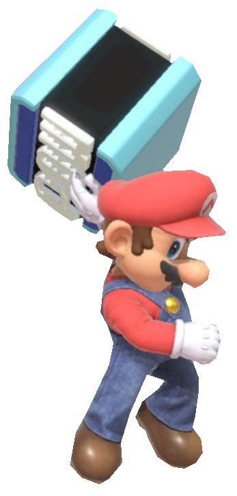 Super Mario Holding A Pow Block By Transparentjiggly64 On Deviantart