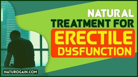 Best Natural Treatment For Erectile Dysfunction Erection Problems Youtube