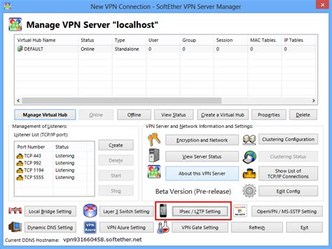 Setup L2tpipsec Vpn Server On Softether Vpn Server Softether Vpn Project