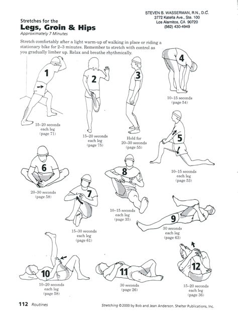 Leg Groin Hip Stretches Exercise Stretching Exercises At Home