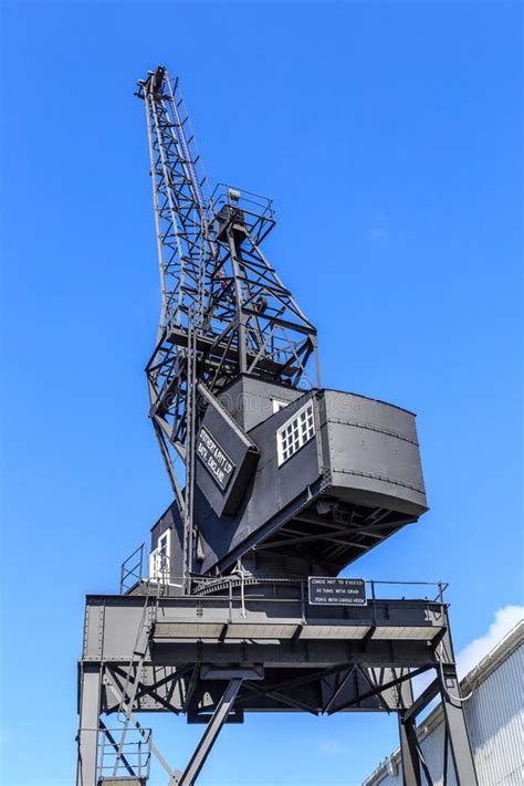 Historic Wharf Crane In Wellington Editorial Photography Image Of