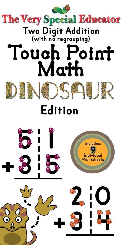 Touch Point Math Two Digit Addition Without Regrouping Worksheet