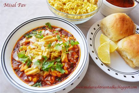 As misal is usually spicy, it is served with buttermilk. Misal Pav!!! | Maharashtrian Tadka